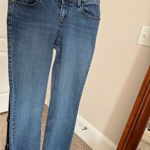 CAbi Women's Straight Leg Blue Jeans
